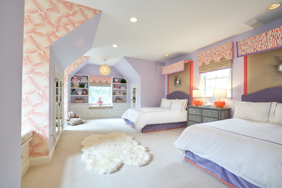 bedroom-purple-headboards-penn-valley-interior-design