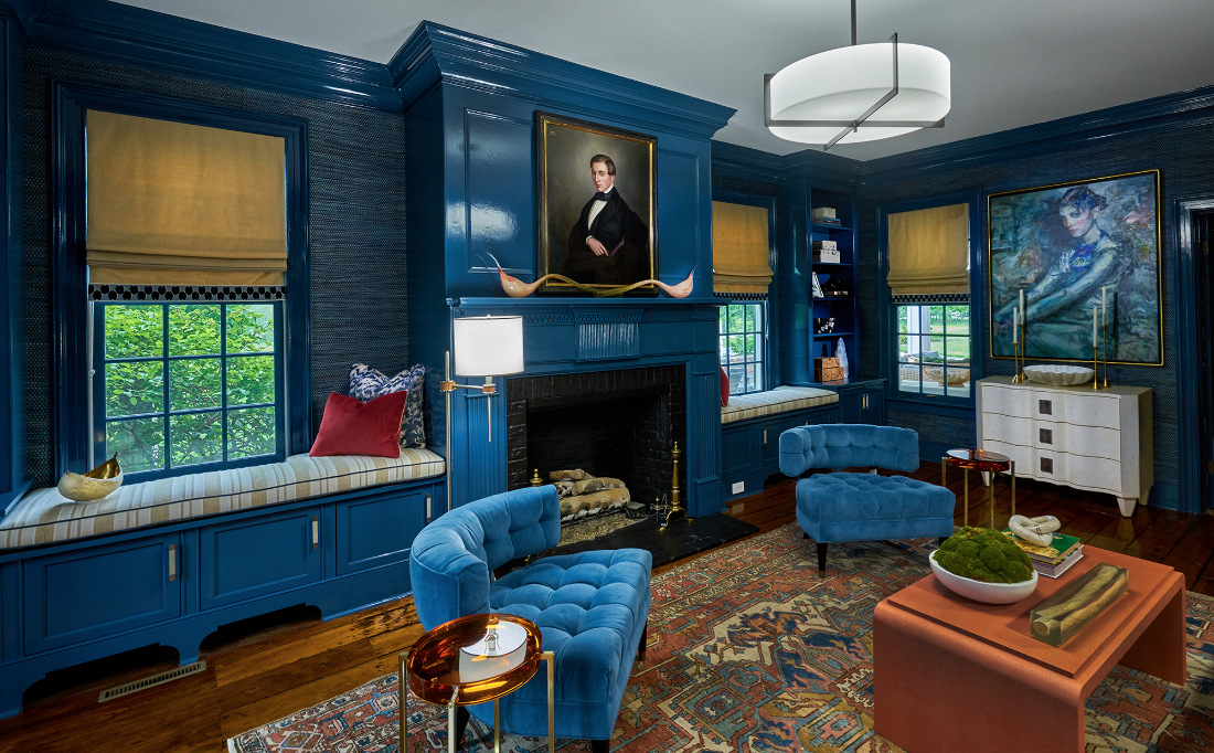 study-vignette-blue-walls-fireplace